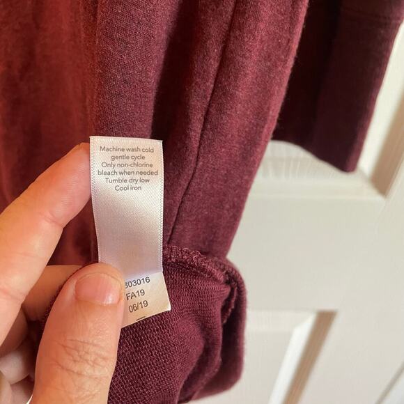 Athleta Mindset Sweatshirt Dress Womens Curved Hem Modal *Estimated Size Large* - Picture 8 of 12